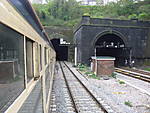Entering the tunnel at Newport