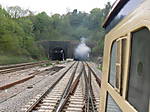 Exiting the tunnel at Newport