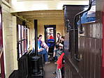 The inside of the van on the 14:45  Brecon Mountain Railway