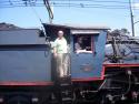 Me on the footplate of a Saiccor loco