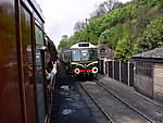 Arriving at Bewdley a BR class110 ? in the siding