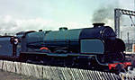 850 Lord Nelson at Carnforth in the 80`s