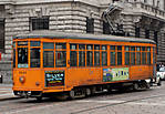 tram action in Milan