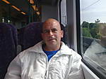 Michael on the train