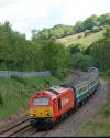 67 018 In DB Schenker Livery