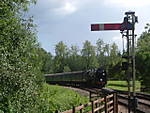 34028 Eddystone approching Kingscote, Bluebell Railway