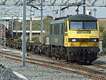 Class 90 No.90016 at Nuneaton