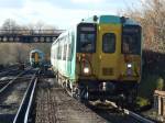 Class 377 and 455 passing at Balham