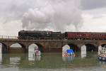 70013 Oliver Cromwell departing Folkestone Harbour