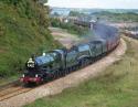 5029 And 60019 Pass Langstone Rock With "the Mayflower" 11/10/10