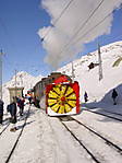 Steam snowplough at Ospizio Bernina