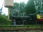 Tank engine takes water at Didcot 4.7.09