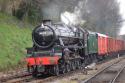 Black Five 45379 On A Van Train At Ropley 26/03/11.