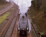 60009 Blasting out of Andover. 22.01.1995
