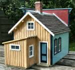 rear of bakery shop built for garden railway