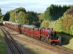 Ex LMS 'Jubilee'  5690 ' Leander' approaches Quorn - GCR