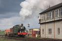 Gwr Tank 5643 Passes The Ex Midland Railway Signal Box At Swanick On The Midland Railway Centre, Der