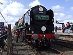 35028 Clan Line at Salisbury