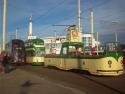 723 717 And 600, Pleasure Beach, Blackpool Tramway, Uk.