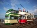 717 And 31, Pleasure Beach, Blackpool Tramway, Uk.