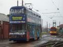 709 And 675+685, Thornton Gate, Blackpool Tramway, Uk.