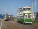 719 717 And 147, Pleasure Beach Loop, Blackpool Tramway, Uk.