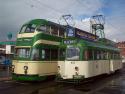 717 And 632, North Pier, Blackpool Tramway, Uk.