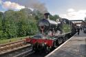 Ex Gwr Small Praire 4566 With Wreath For 9-11 Tribute At Bewdley