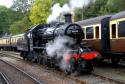 Ivatt class 2 2-6-0 runs around at Highley