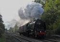 46233 Duchess Of Sutherland Passes Through Water Orton 24/10/2013