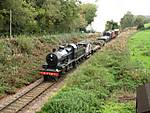 No. 88 approaches Crowcombe. 25.10.08