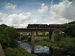 Crossing the Viaduct at Summerseat