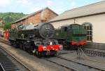 6024.King Edward 1 with 4160 at Minehead.2.8.09.