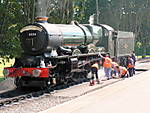 Support crew working on 6024 King Edward 1. in Paignton.05.08.07.