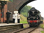 60163.Tornado.Arrives at Rothley Stn.22.09.08.