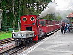 Statfold preparing to leave Woody Bay Station.07.09.08.