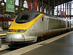 Eurostar train at Gare du Nord, Paris, but on Thalys duty, 28/5/08