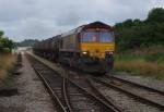 EWS Class 66 # 66185 @ Bamber Bridge  12/08/2009.