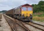 EWS Class 66 # 66135 @ Bamber Bridge  12/08/2009.