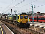 Freightliner 66586 @ Skipton 19/03/2008.