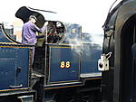 S&DJR No 88's footplate