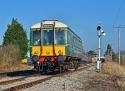 Class 122 Departing Toddington.