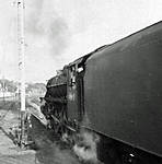 Black Five prepares to depart from Deganwy 1965