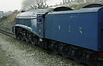 4498 Sir Nigel Gresley heads north into Blackburn.