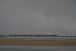 76079 on Barmouth Bridge in storm 2