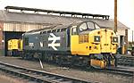 37021 at Grangemouth TMD on 17th April 1988.