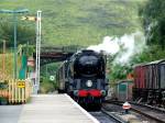 34028 "Eddystone" arrives at Norden. 20/07/09