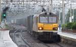 EWS 92026 BRITTEN passes Watford Jct with freight. Sept '08.