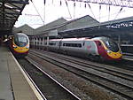 virgin train at  crewe