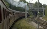 5690 enters the main line at Keighley